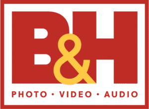 Logotipo de B&H Photo Video, tienda especializada en tecnología, fotografía y audio para compras con Logibox desde Costa Rica
